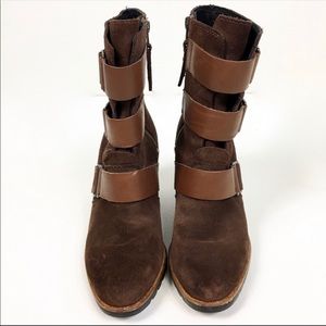 Sorel “After Hours” wedge bootie